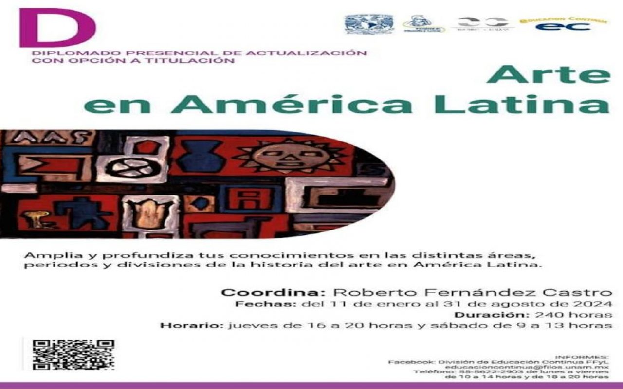 Diplomado con opción a titulación "Arte en América Latina"