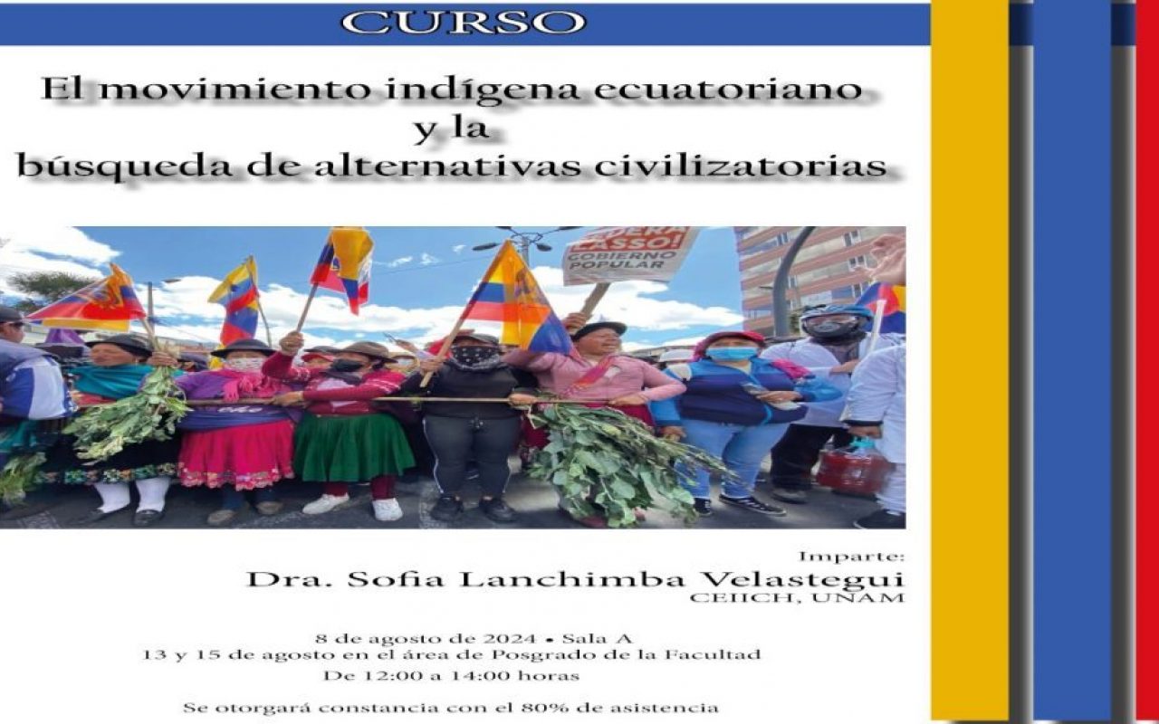 Curso extracurricular "El movimiento indígena ecuatoriano y la búsqueda de alternativas civilizatorias"